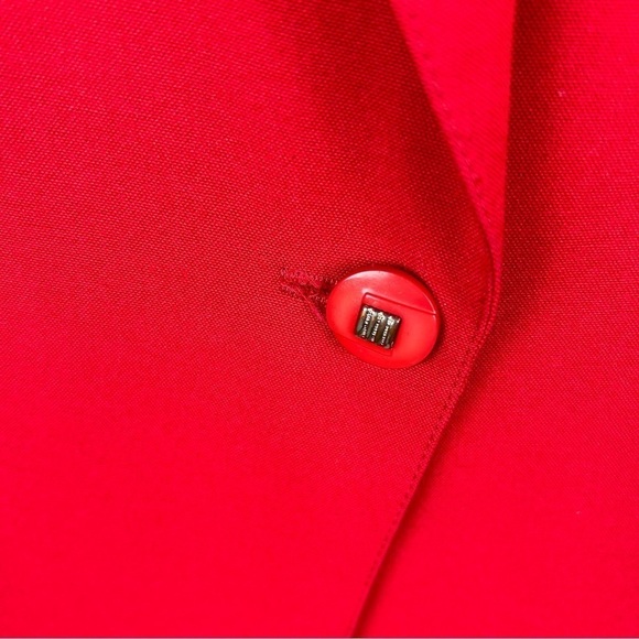 Vintage Tradition Classic Red Blazer Jacket Retro Size 10 - Picture 7 of 13